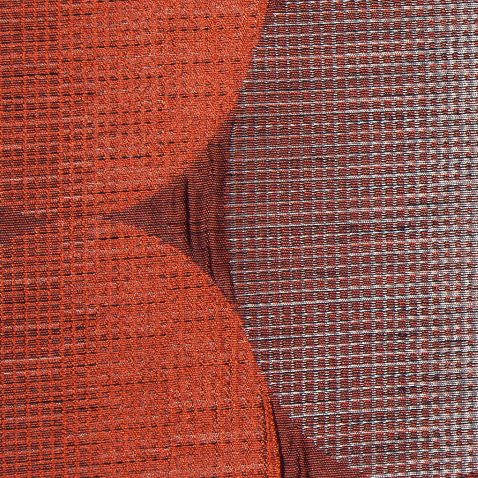 Rust/Taupe Rows of Ovals Textured Jacquard - Detail Rust/Taupe Rows of Ovals Textured Jacquard - Detail