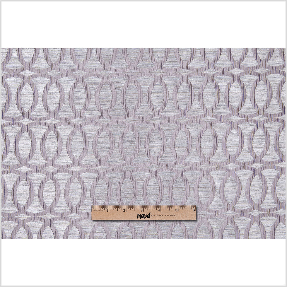 Silver Entwined Circles Brocade - Full Silver Entwined Circles Brocade - Full