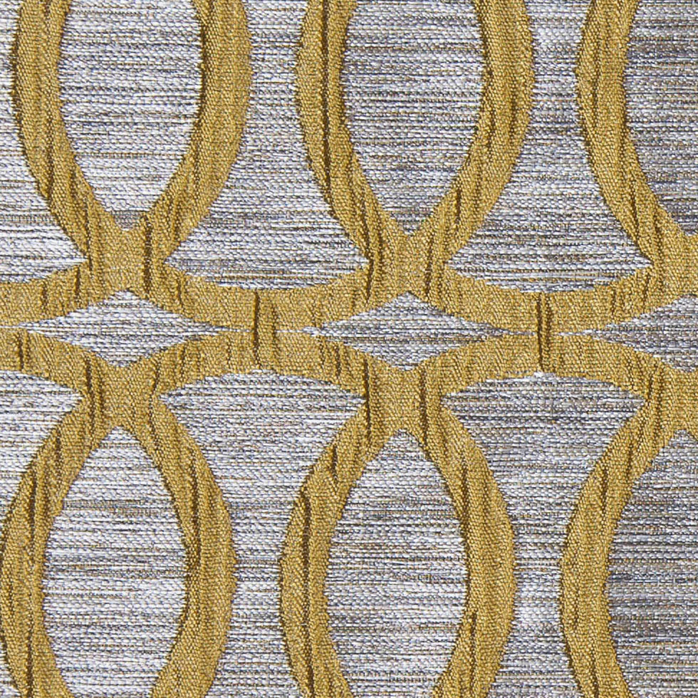 Chartreuse Entwined Circles Brocade - Detail Chartreuse Entwined Circles Brocade - Detail