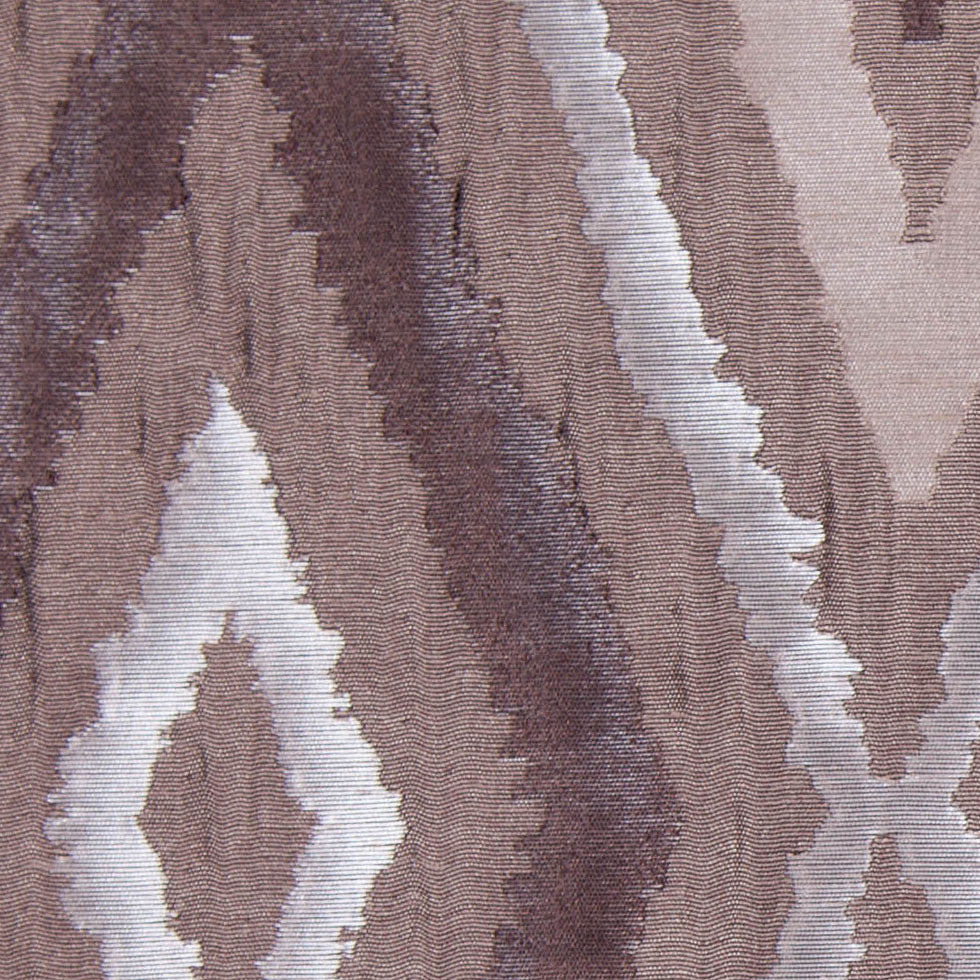 Taupe/Silver Dramatic Diamonds Brocade - Detail Taupe/Silver Dramatic Diamonds Brocade - Detail