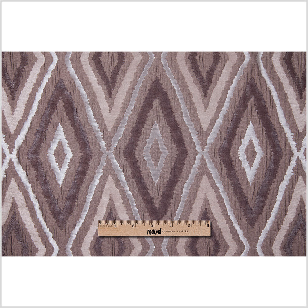 Taupe/Silver Dramatic Diamonds Brocade - Full Taupe/Silver Dramatic Diamonds Brocade - Full
