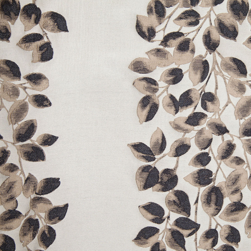 Black and Beige Columns of Leaves Brocade Black and Beige Columns of Leaves Brocade