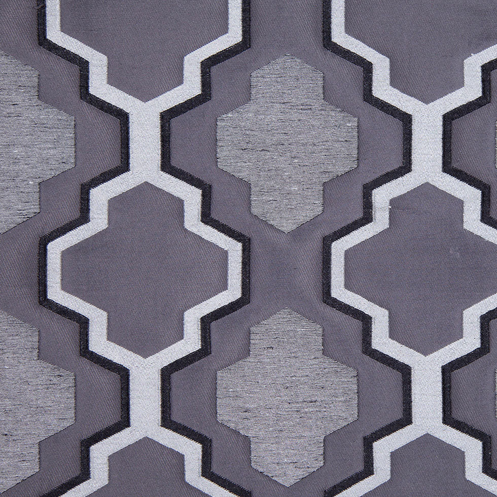 Gray Geometric Lines and Shapes Satiny Brocade Gray Geometric Lines and Shapes Satiny Brocade
