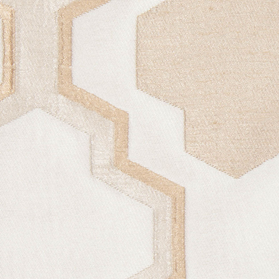 Champagne Geometric Lines and Shapes Satiny Brocade Detail Champagne Geometric Lines and Shapes Satiny Brocade Detail