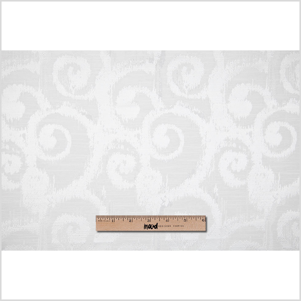 White Bold Swirls Jacquard Full White Bold Swirls Jacquard Full