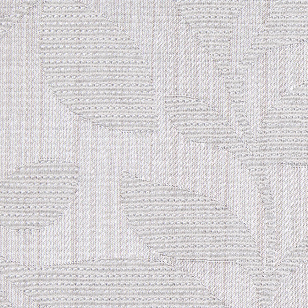 Silver Satiny Woven Leaves Jacquard - Detail Silver Satiny Woven Leaves Jacquard - Detail