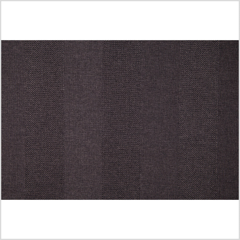 Charcoal Wides Stripes Linen-Like Woven - Full Charcoal Wides Stripes Linen-Like Woven - Full