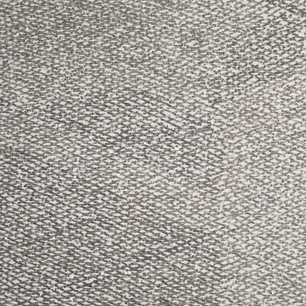 Silver Sequined Netted Lace Silver Sequined Netted Lace