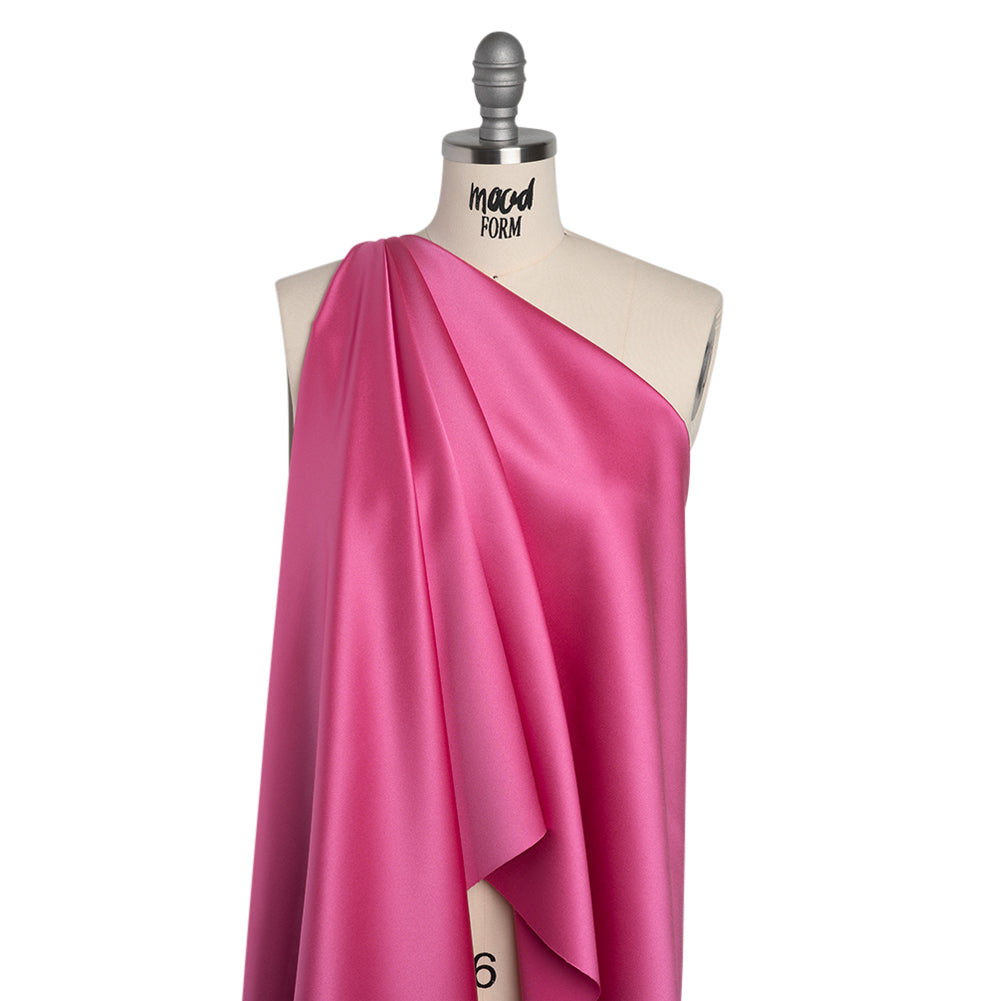 Polyester Satin - Pink Velour - Reverie Collection - Drape Polyester Satin - Pink Velour - Reverie Collection - Drape