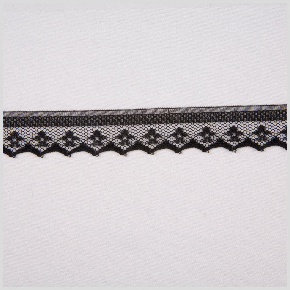 3/4 Black Fine Lace 3/4 Black Fine Lace