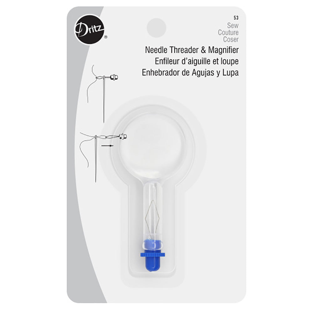 Dritz Needle Threader & Magnifier - Clear Dritz Needle Threader & Magnifier - Clear