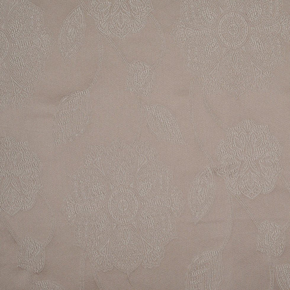 Dark Beige and Light Beige Floral Satin Jaquard Dark Beige and Light Beige Floral Satin Jaquard