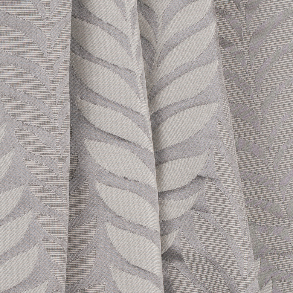 Silver Tone-on-Tone Leaves Satin Jacquard Folded Silver Tone-on-Tone Leaves Satin Jacquard Folded