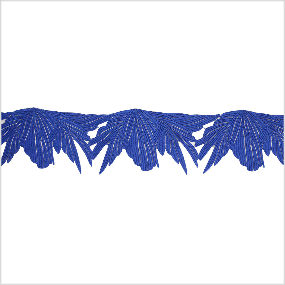 5" Metallic Royal Blue Lace Trim 5" Metallic Royal Blue Lace Trim