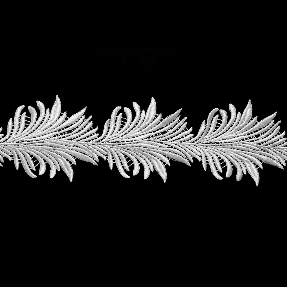 4" Metallic White Fancy Lace Trim 4" Metallic White Fancy Lace Trim