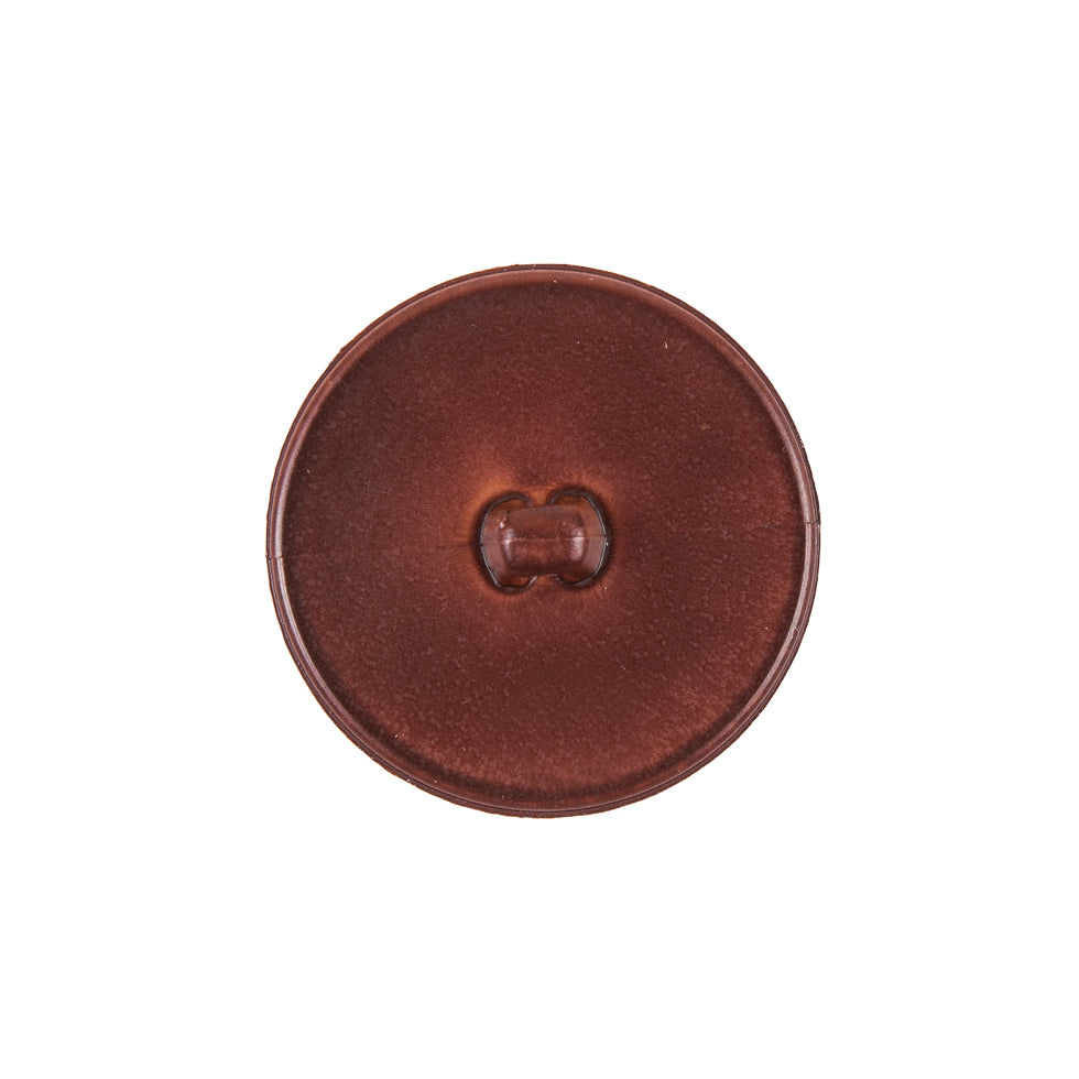 Italian Dark Brown Plastic Shank Back Button - 36L/23mm - Detail Italian Dark Brown Plastic Shank Back Button - 36L/23mm - Detail