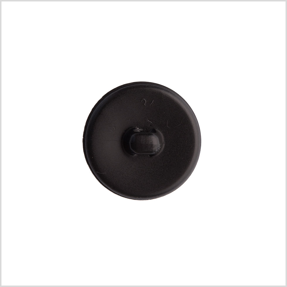 Italian Black Top-Stitched Plastic Button - 36L/23mm - Detail Italian Black Top-Stitched Plastic Button - 36L/23mm - Detail