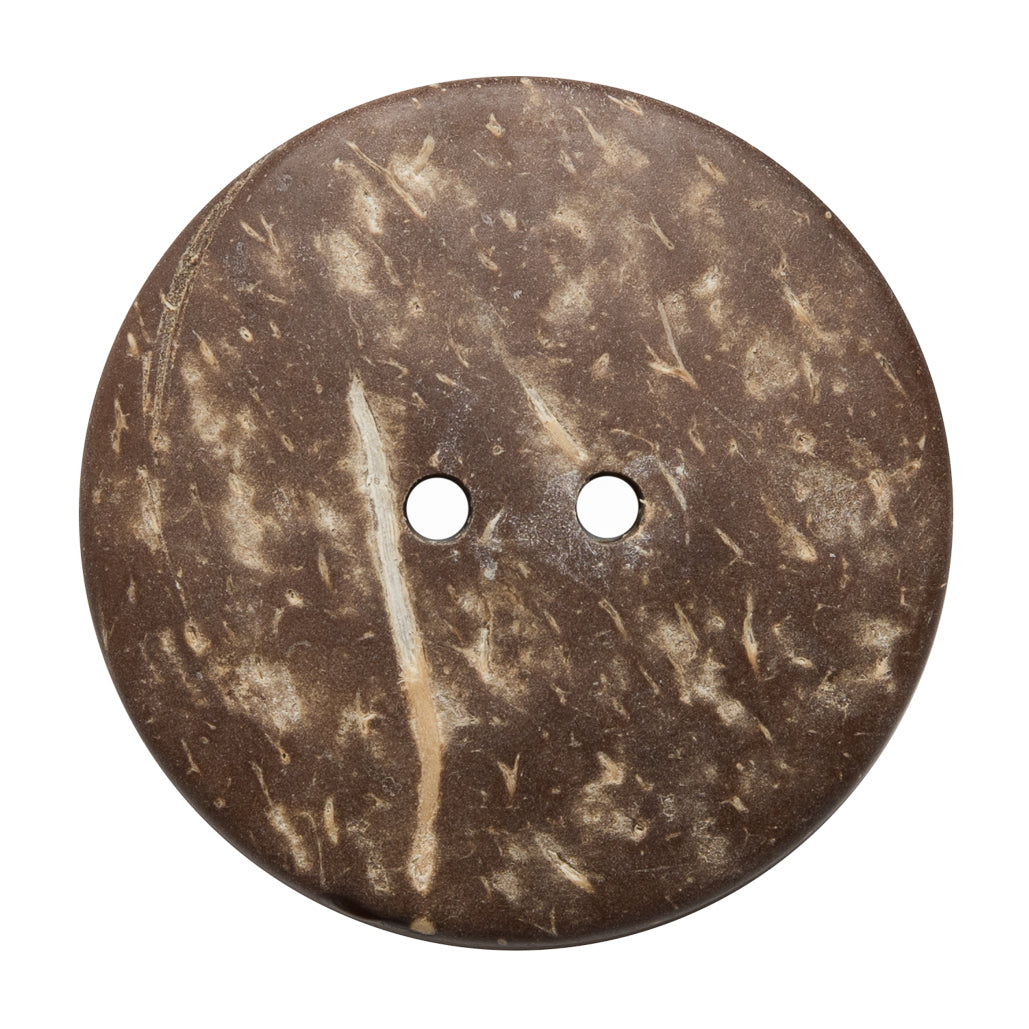 Italian Brown and Gold Coconut Button - 64L/40.5mm Detail Italian Brown and Gold Coconut Button - 64L/40.5mm Detail