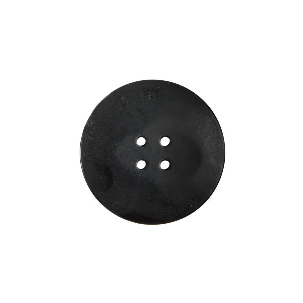 Italian Black/White Plastic Button - 28L/18mm - Detail Italian Black/White Plastic Button - 28L/18mm - Detail