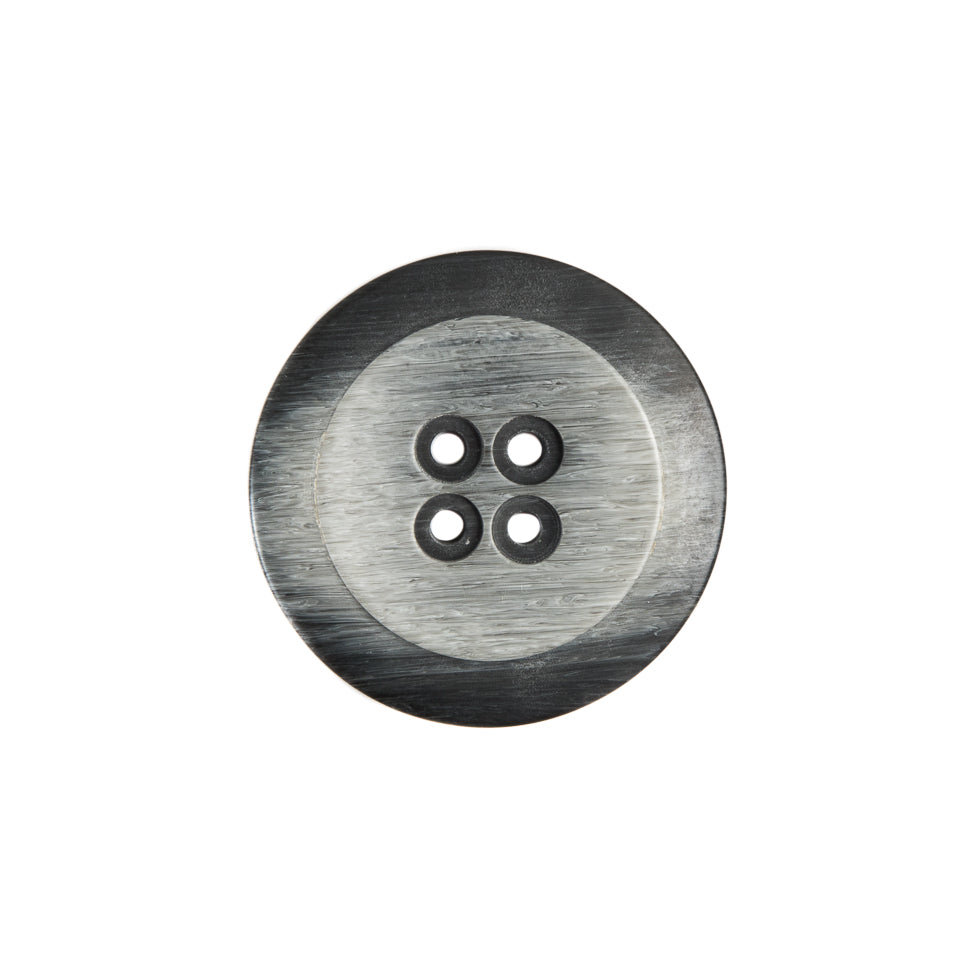 Italian Gray Plastic Button - 28L/18mm Italian Gray Plastic Button - 28L/18mm