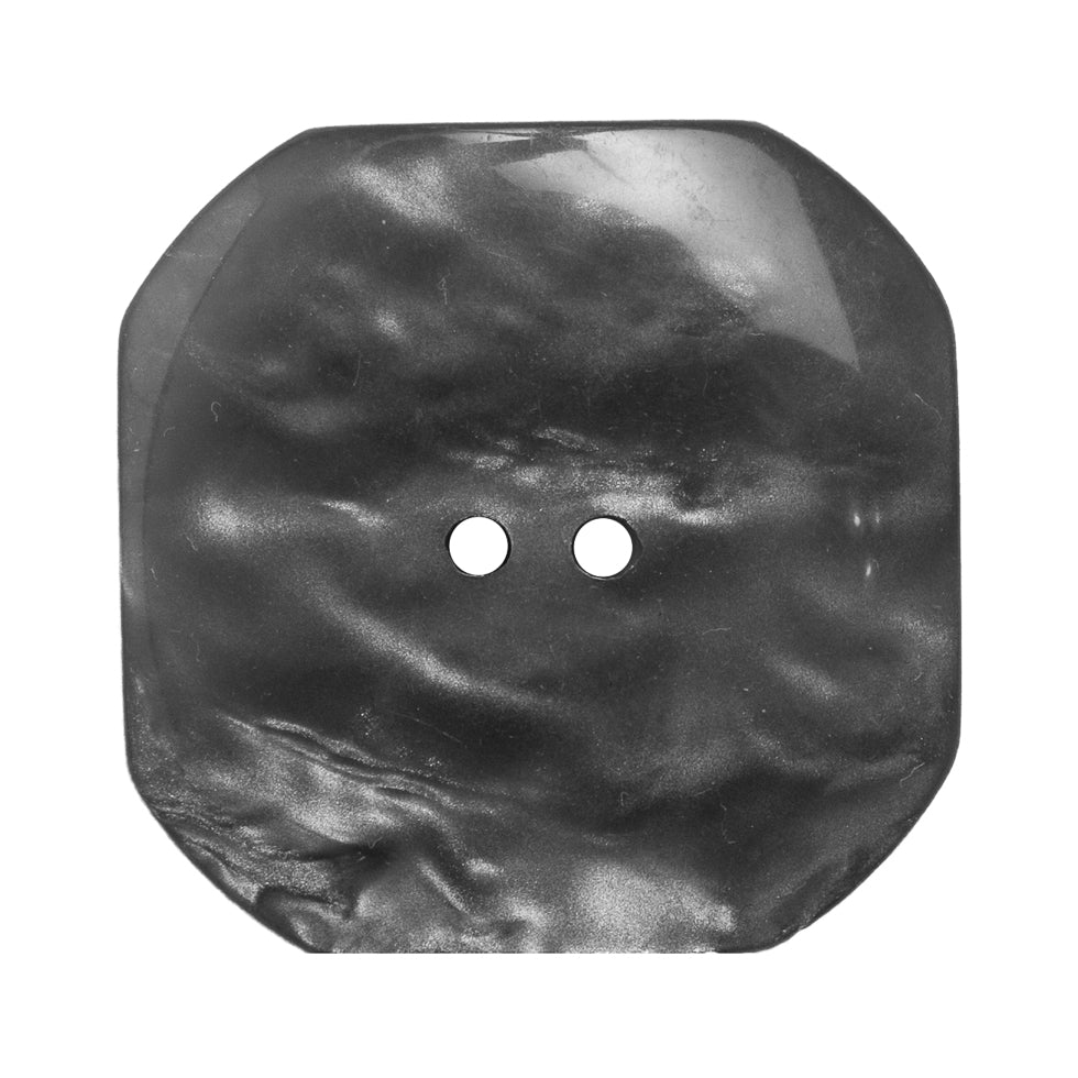 Italian Silver Plastic Button - 54L/34mm - Detail Italian Silver Plastic Button - 54L/34mm - Detail