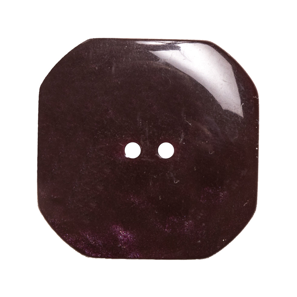 Italian Purple Plastic Button - 54L/34mm Detail Italian Purple Plastic Button - 54L/34mm Detail