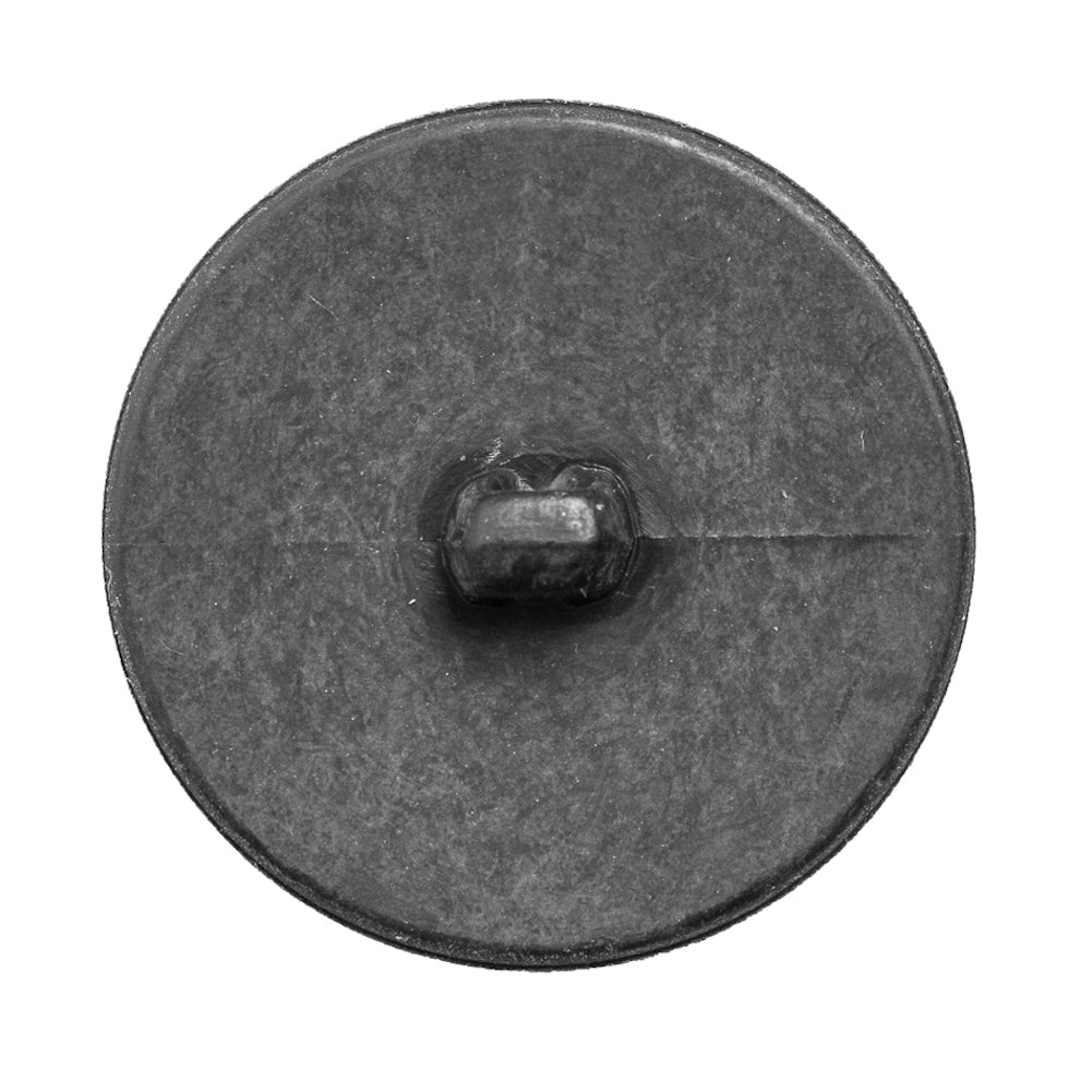 Italian Gray Plastic Shank Back Button - 54L/34mm - Detail Italian Gray Plastic Shank Back Button - 54L/34mm - Detail