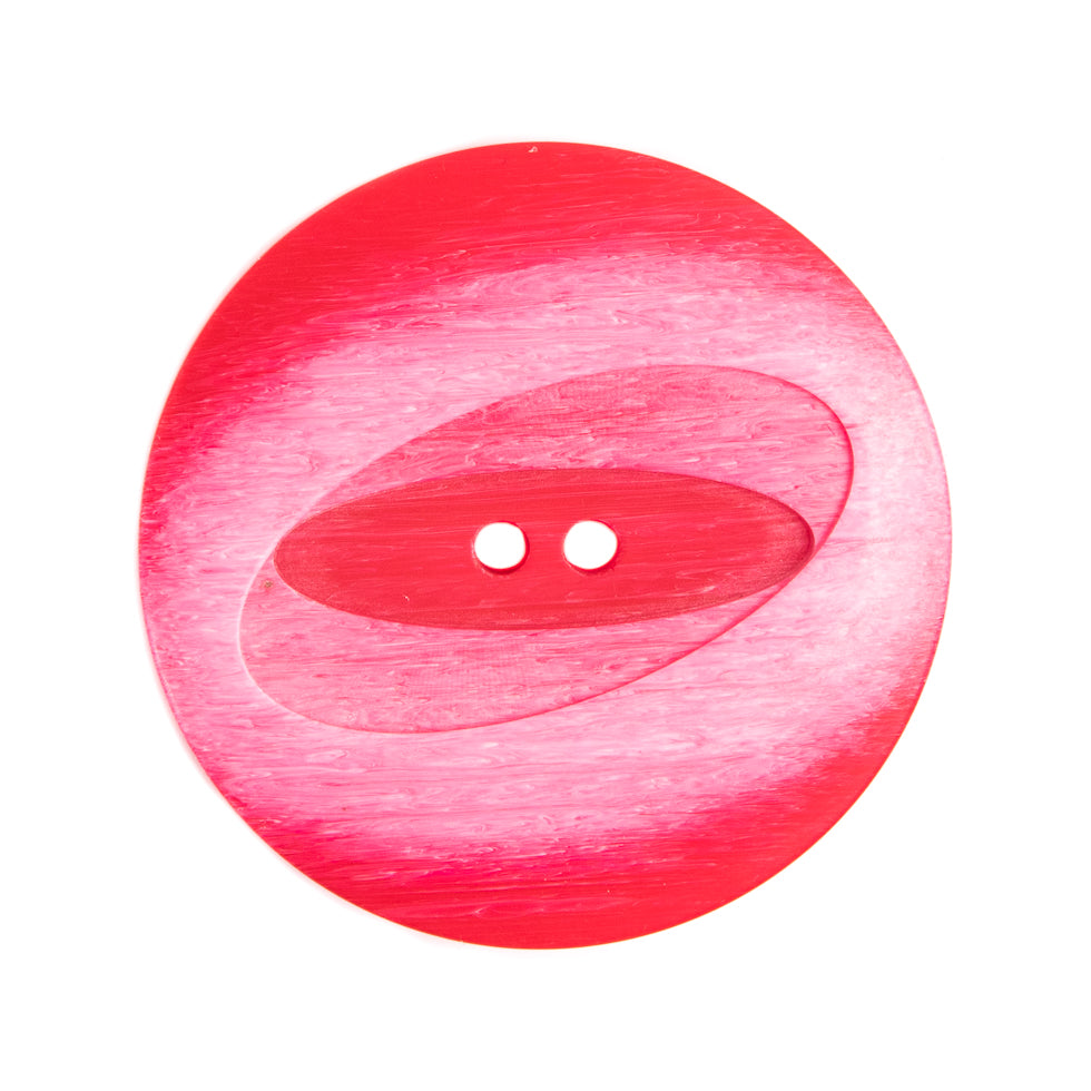 Italian Red Plastic Button - 44L/28mm Italian Red Plastic Button - 44L/28mm