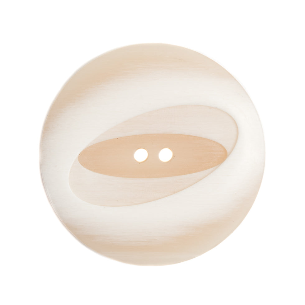 Italian Ivory Plastic Button - 44L/28mm Italian Ivory Plastic Button - 44L/28mm