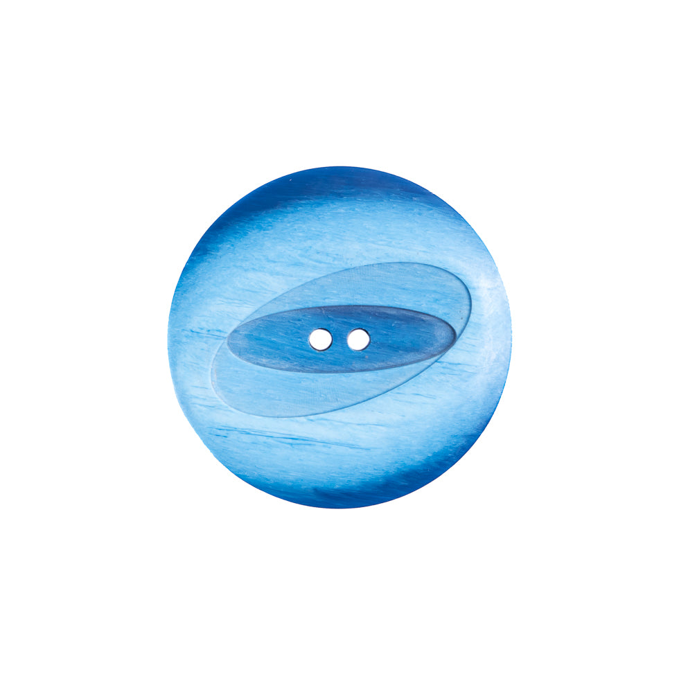 Italian Blue Plastic Button - 36L/23mm Italian Blue Plastic Button - 36L/23mm