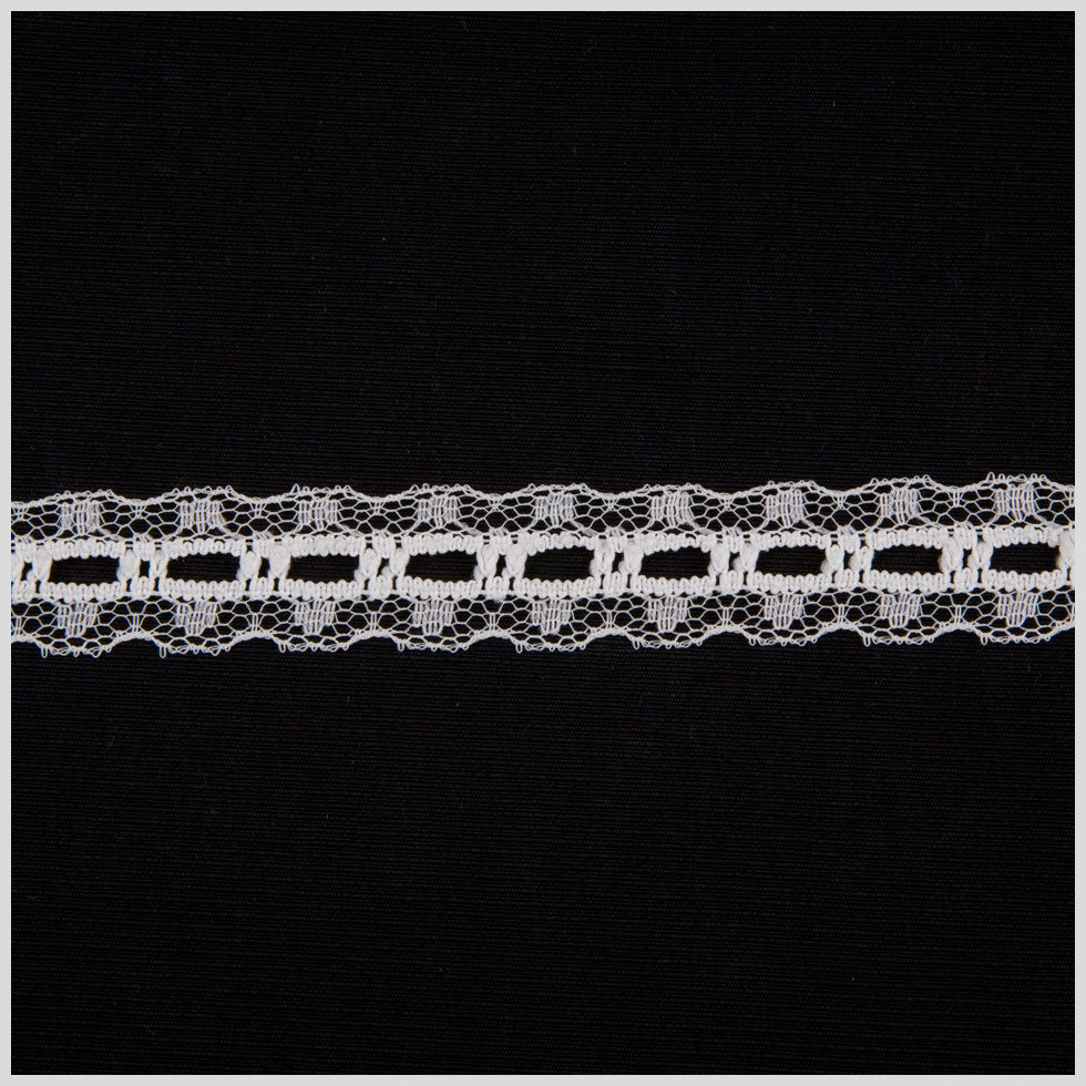 3/4 Ivory Solid Fine Lace 3/4 Ivory Solid Fine Lace