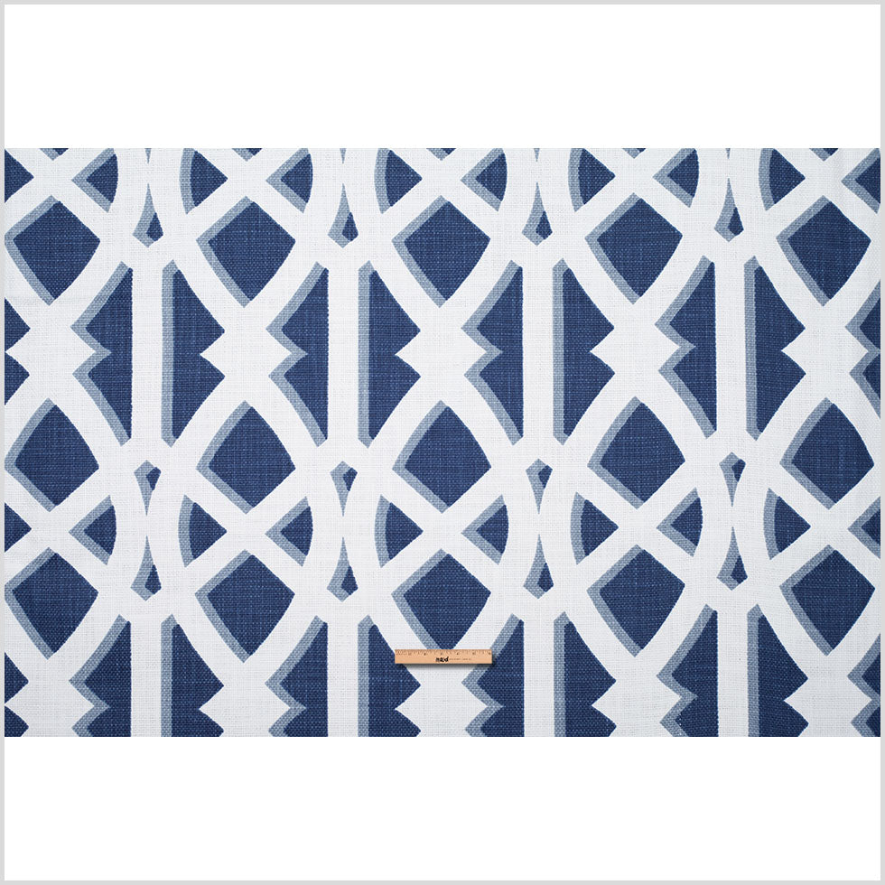 Navy Geometric Heavyweight Cotton Full Navy Geometric Heavyweight Cotton Full
