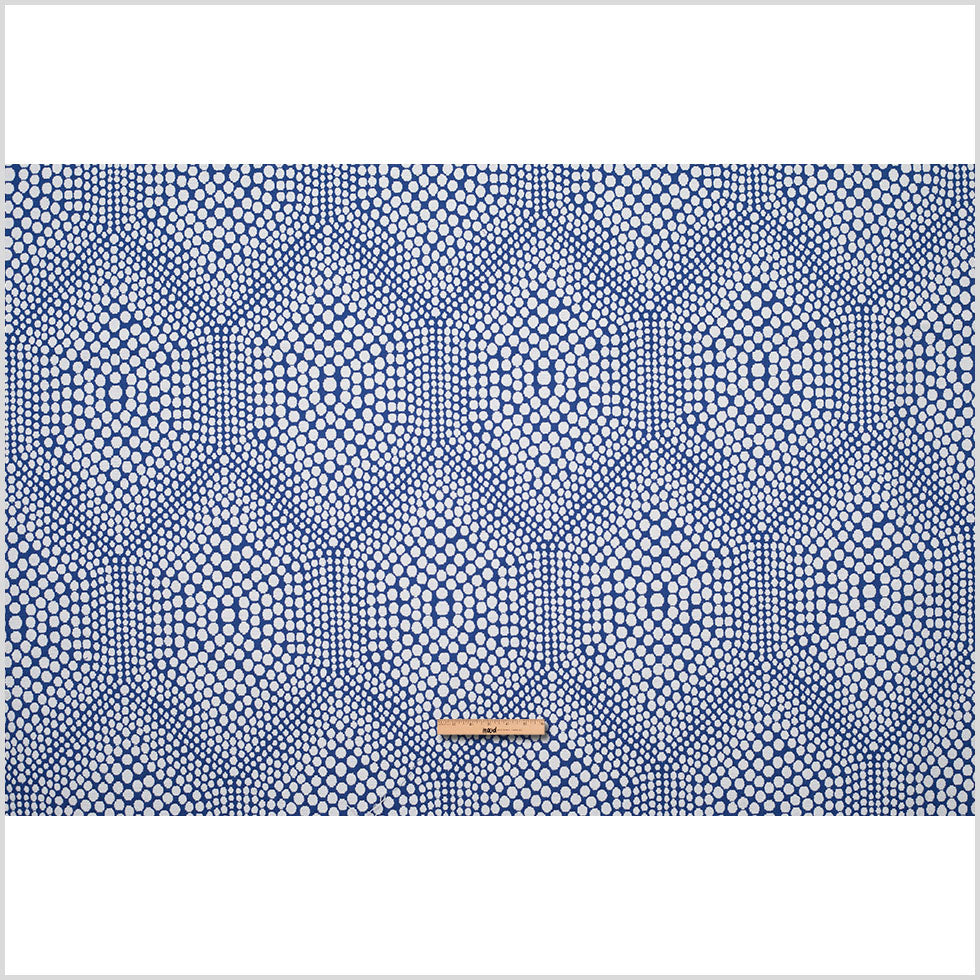 Blue Heavyweight Dotted Cotton Jacquard - Full Blue Heavyweight Dotted Cotton Jacquard - Full