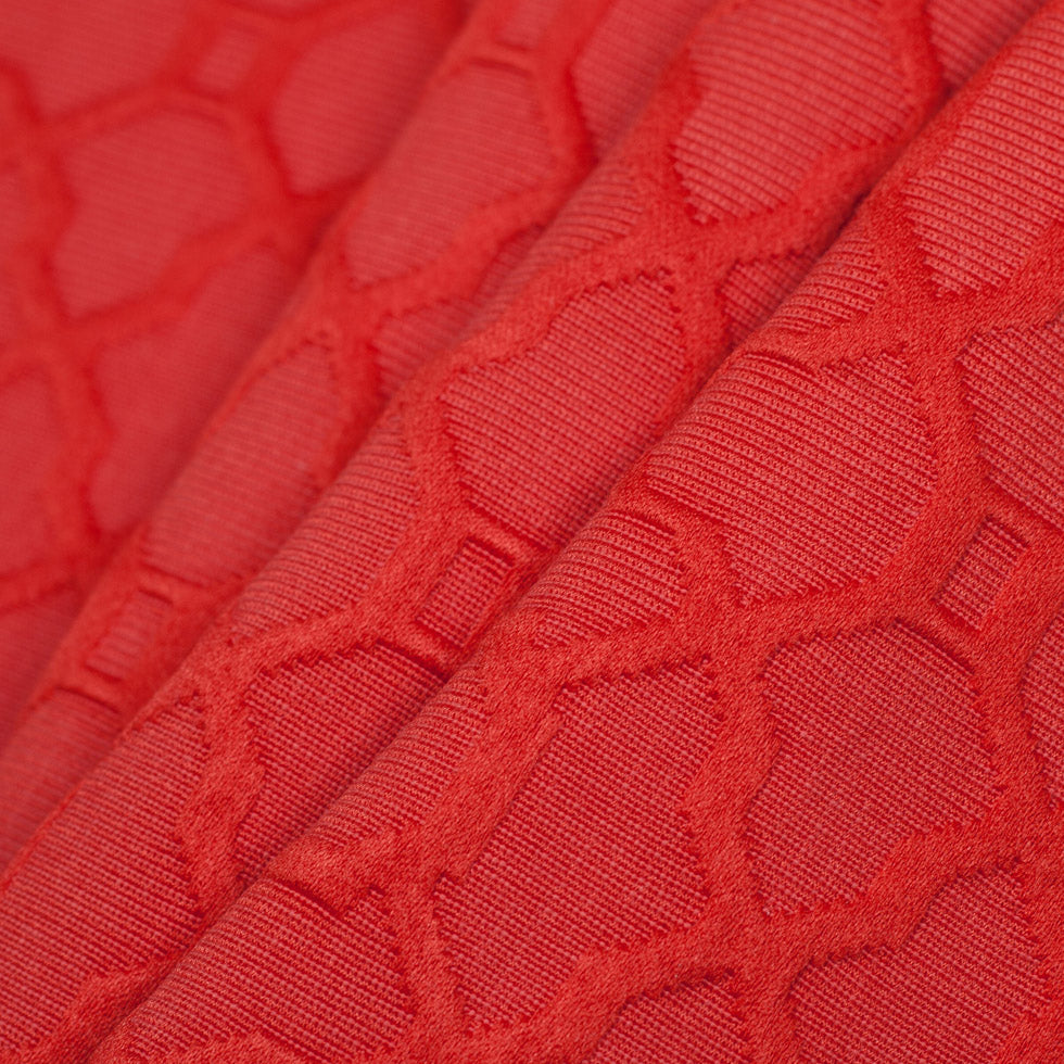 Candy Apple Raised Lattice Pattern Cotton Woven Folded Candy Apple Raised Lattice Pattern Cotton Woven Folded