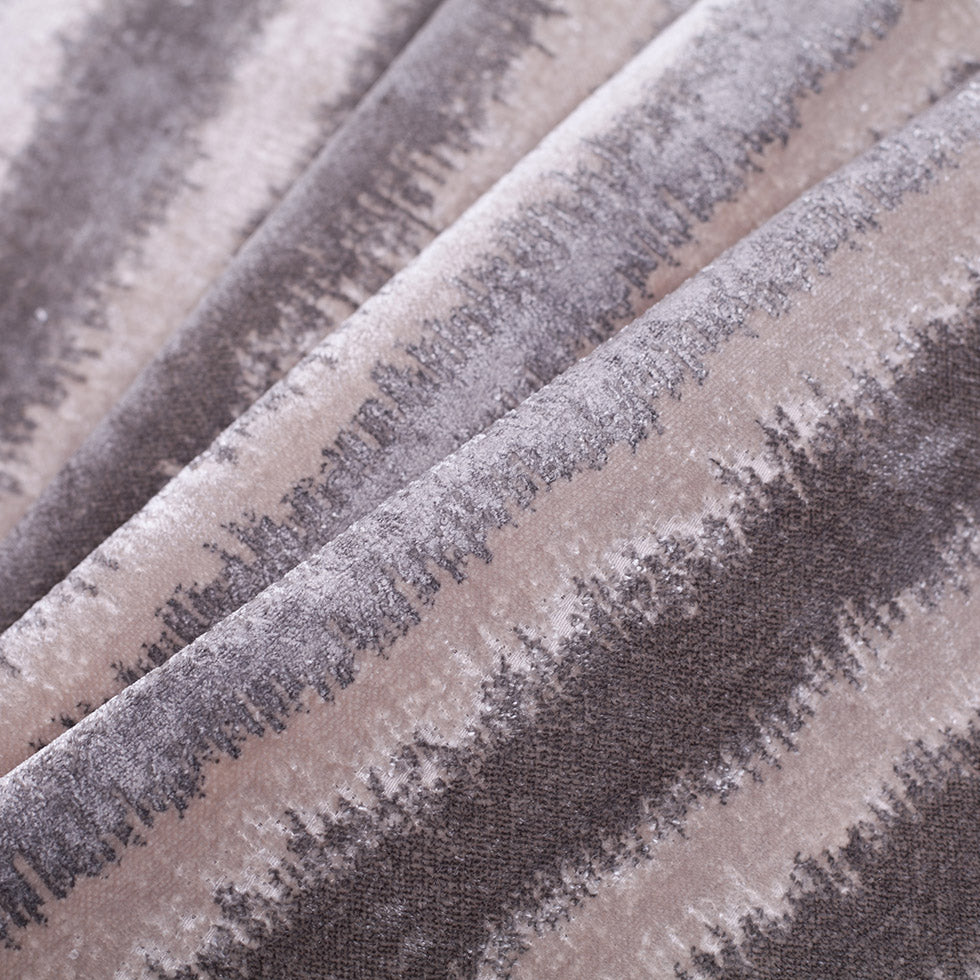 Platinum and Oxford Tan Polyester-Viscose Cut-Out Velvet Folded Platinum and Oxford Tan Polyester-Viscose Cut-Out Velvet Folded