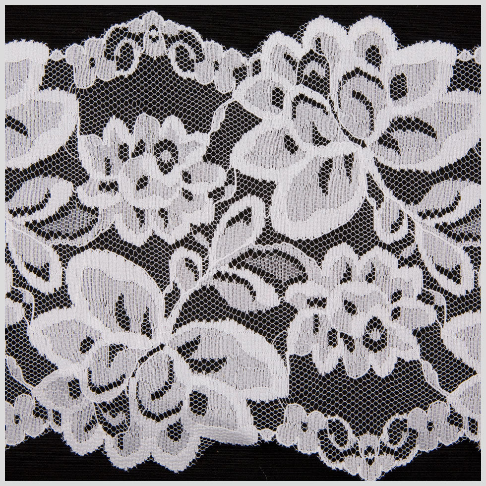 5.5 White Floral Lace Trim 5.5 White Floral Lace Trim