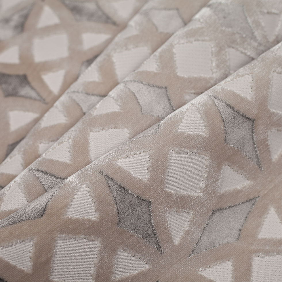 Platinum Black Geometric Laser Cut Velvet Folded Platinum Black Geometric Laser Cut Velvet Folded
