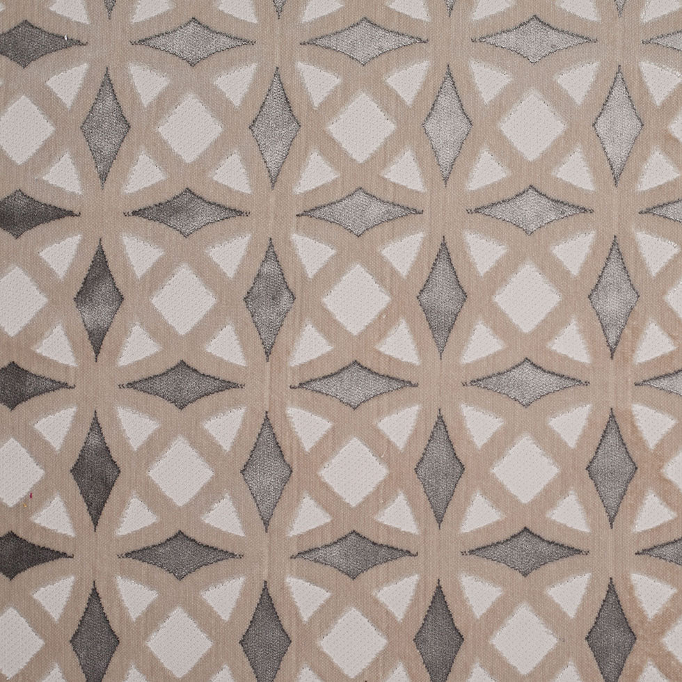 Platinum Black Geometric Laser Cut Velvet Platinum Black Geometric Laser Cut Velvet