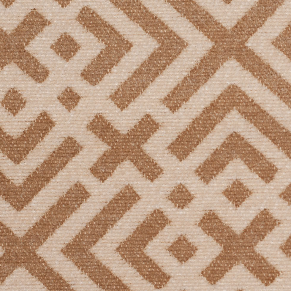 Tannin and Eggnog Geometric Acrylic-Polyester-Viscose Chenille Detail Tannin and Eggnog Geometric Acrylic-Polyester-Viscose Chenille Detail