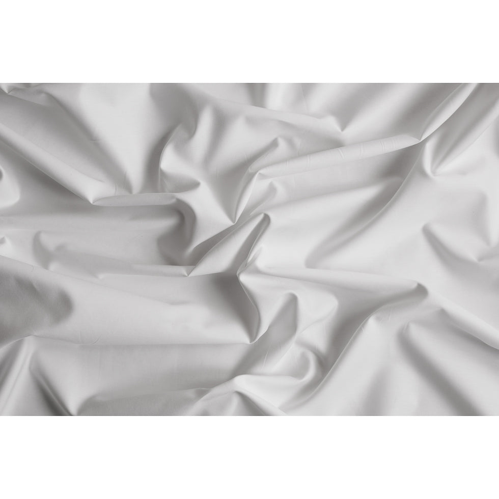 Optic White Mercerized Cotton Shirting - Full Optic White Mercerized Cotton Shirting - Full