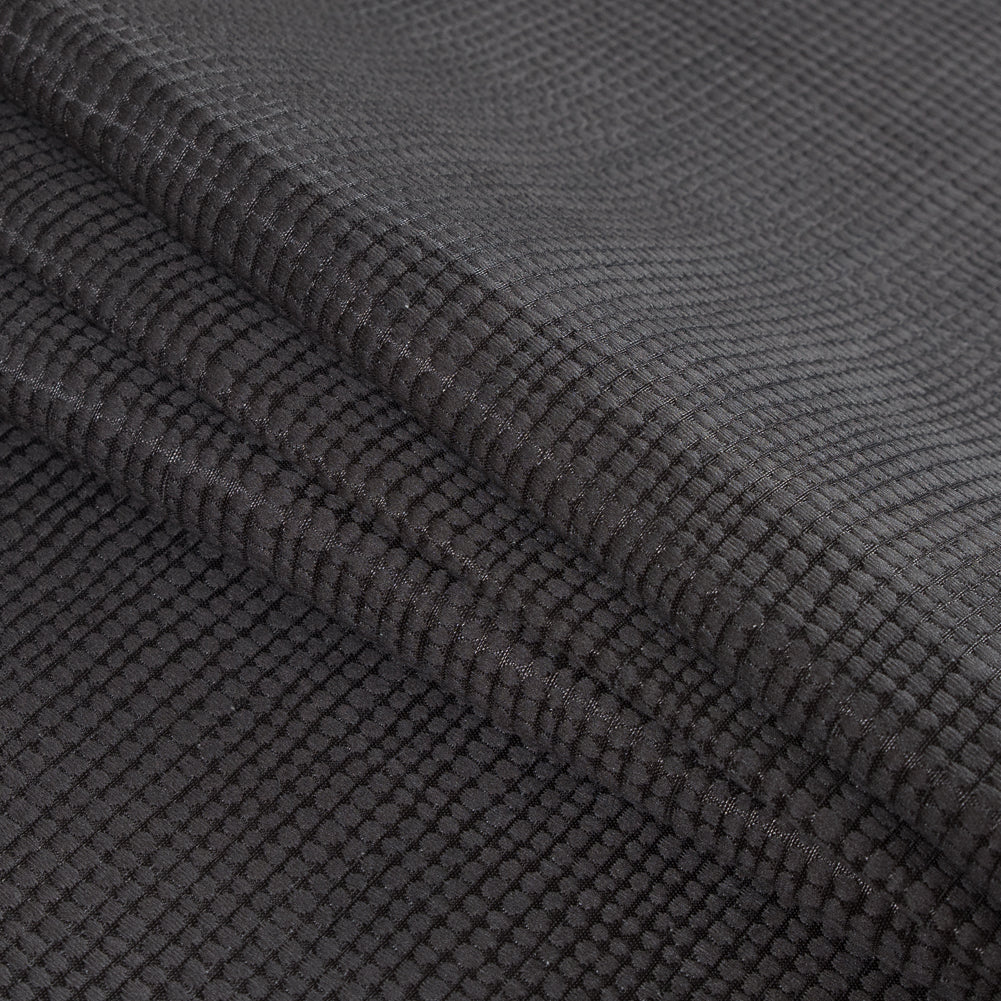 Slate Geometric Cotton and Polyester Woven - Folded Slate Geometric Cotton and Polyester Woven - Folded