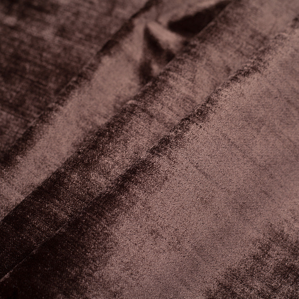 Turkish Chestnut Polyester Velvet - Folded Turkish Chestnut Polyester Velvet - Folded
