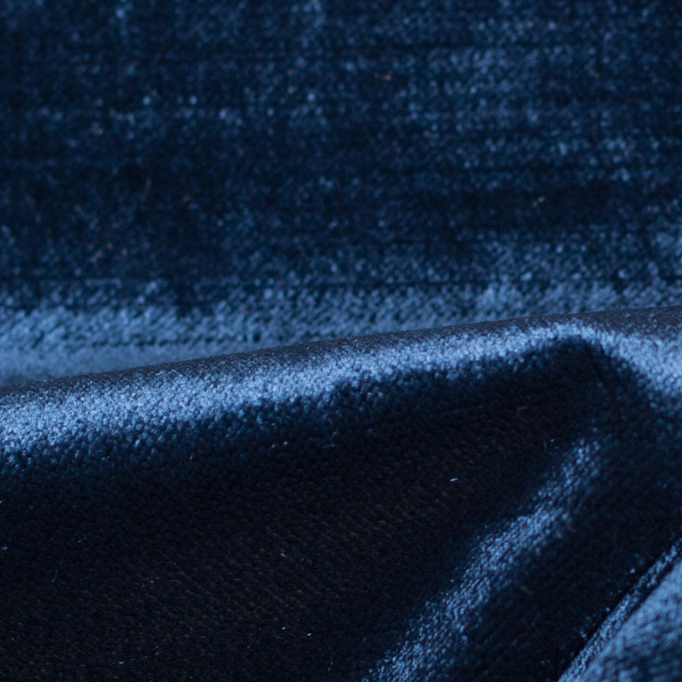 Turkish Royal Blue Polyester Velvet - Detail Turkish Royal Blue Polyester Velvet - Detail