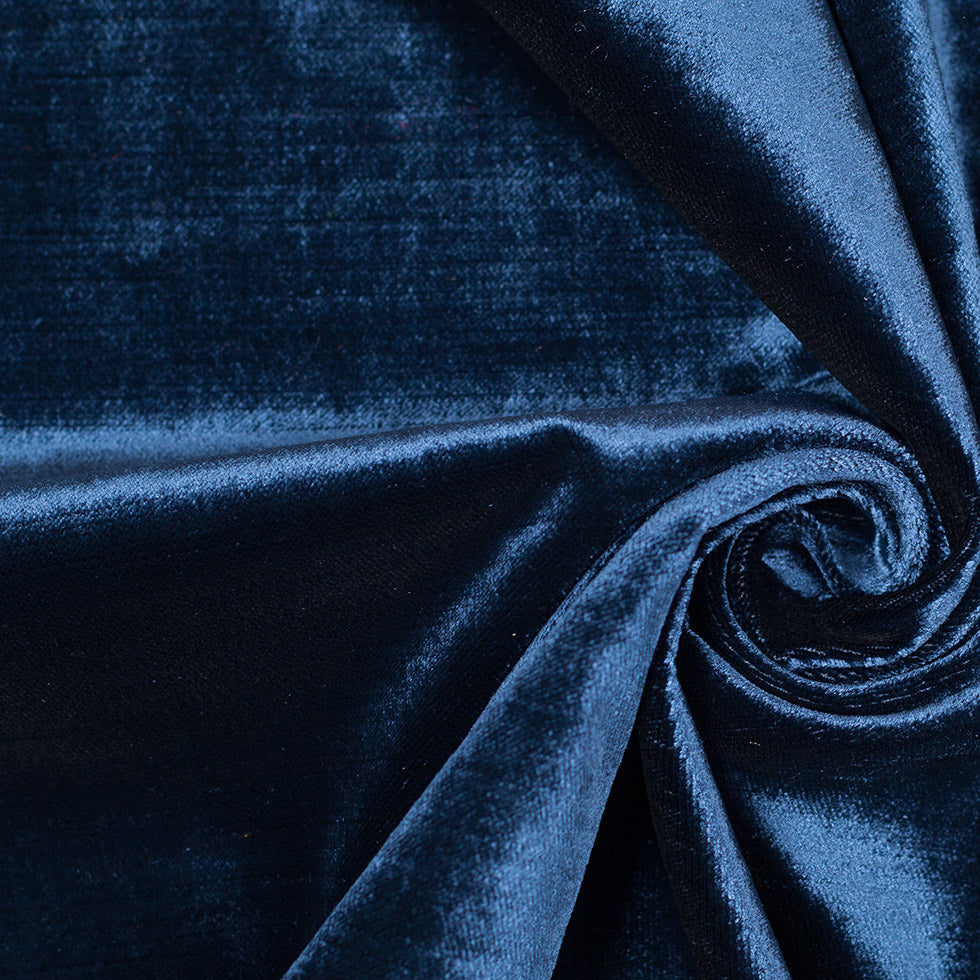 Turkish Royal Blue Polyester Velvet Turkish Royal Blue Polyester Velvet