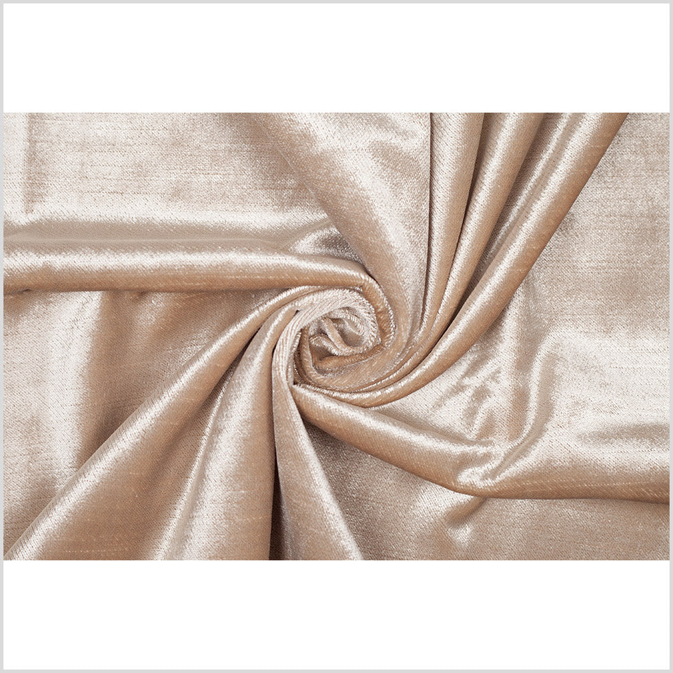Turkish Champagne Polyester Velvet - Full Turkish Champagne Polyester Velvet - Full