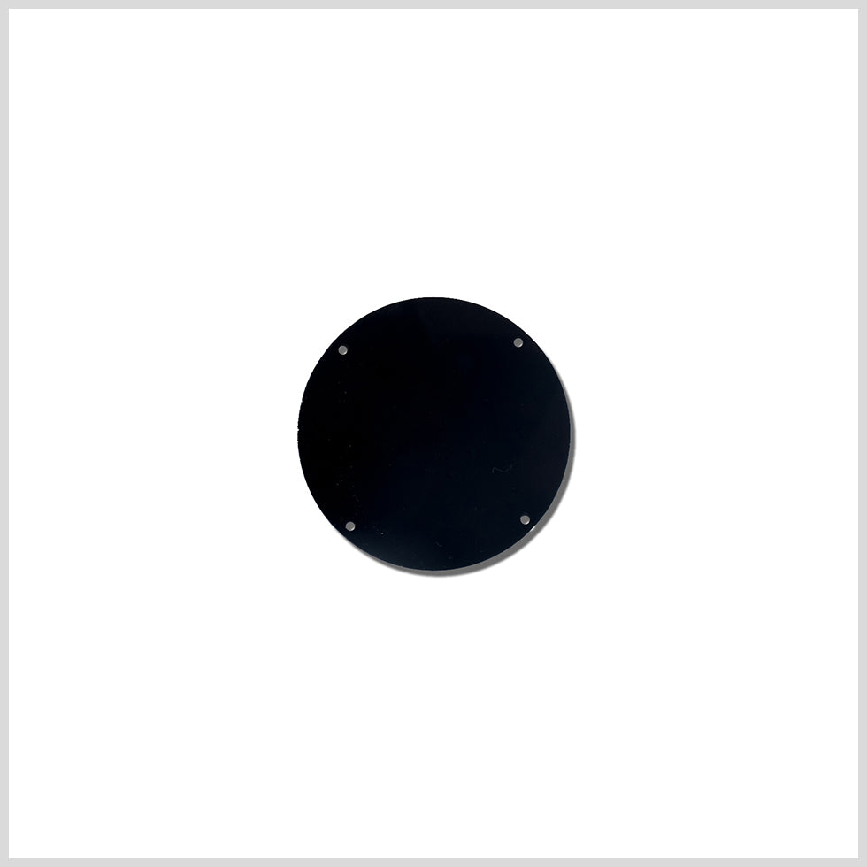 Black Laminate 2-Hole Round Plastic Button - 50L/32mm Black Laminate 2-Hole Round Plastic Button - 50L/32mm