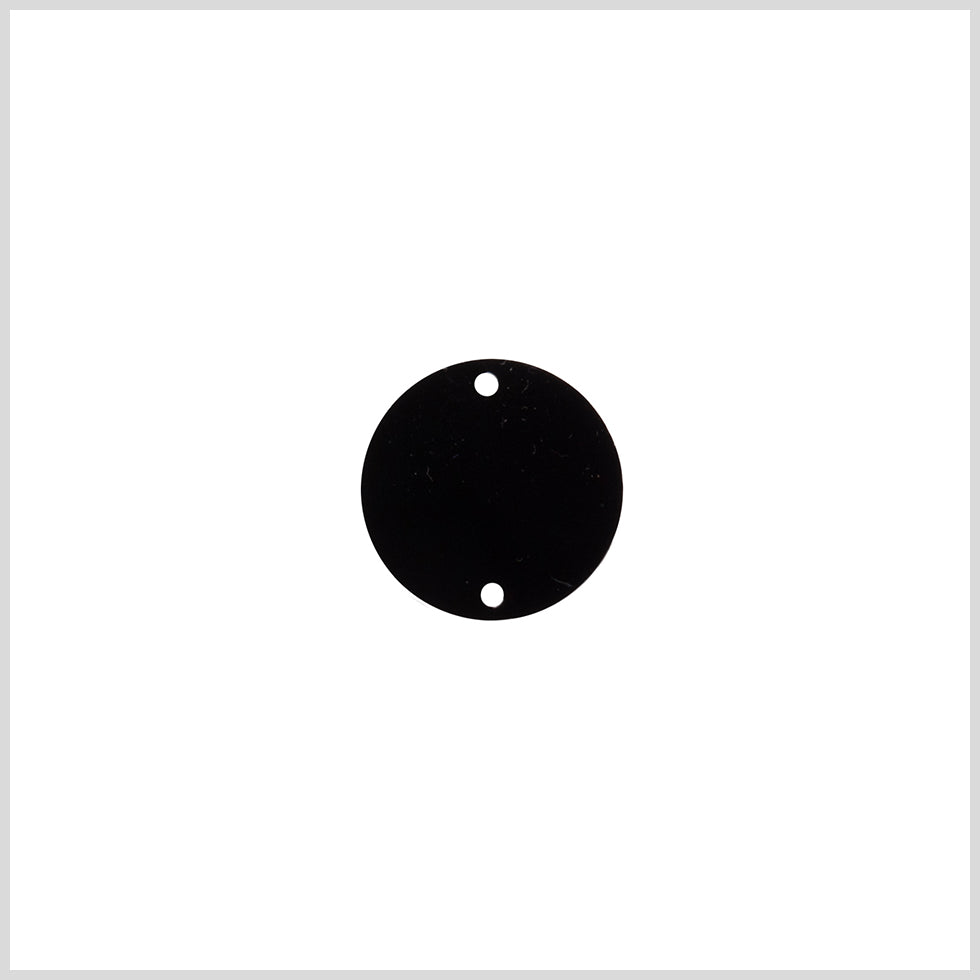 Black Laminate 2-Hole Round Plastic Button - 30L/19mm Black Laminate 2-Hole Round Plastic Button - 30L/19mm