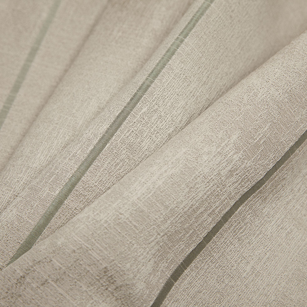 Indian Silver Striped Polyester-Cotton Brocade - Folded Indian Silver Striped Polyester-Cotton Brocade - Folded