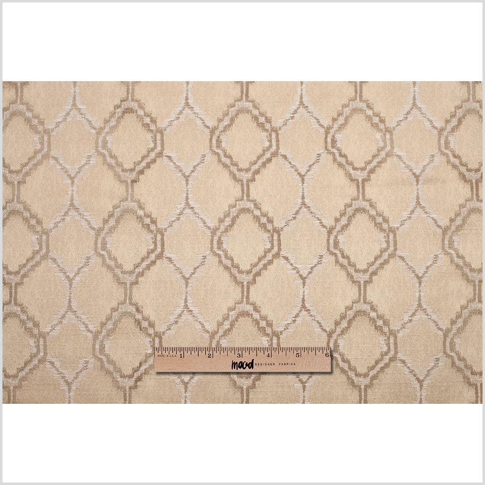 Indian Beige/Ivory Geometric Poly/Cotton Woven - Full Indian Beige/Ivory Geometric Poly/Cotton Woven - Full