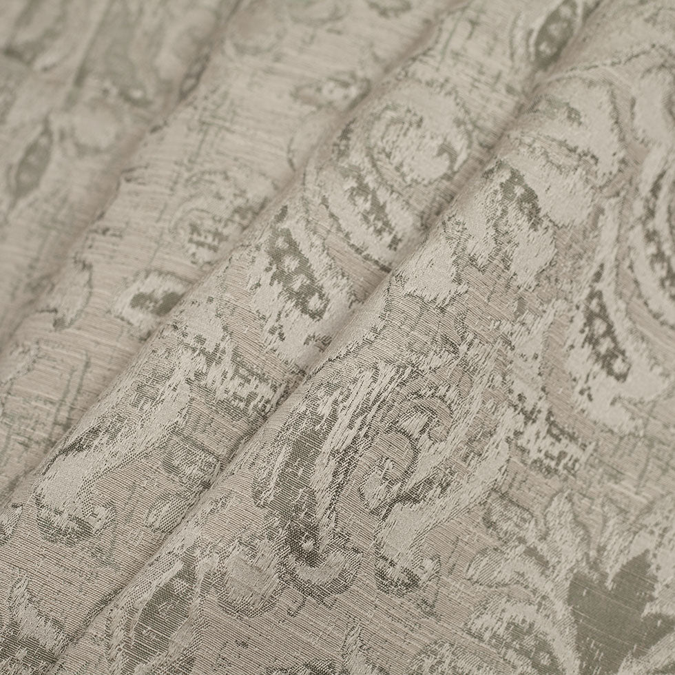 Indian Silver Damask Poly/Cotton Woven Folded Indian Silver Damask Poly/Cotton Woven Folded